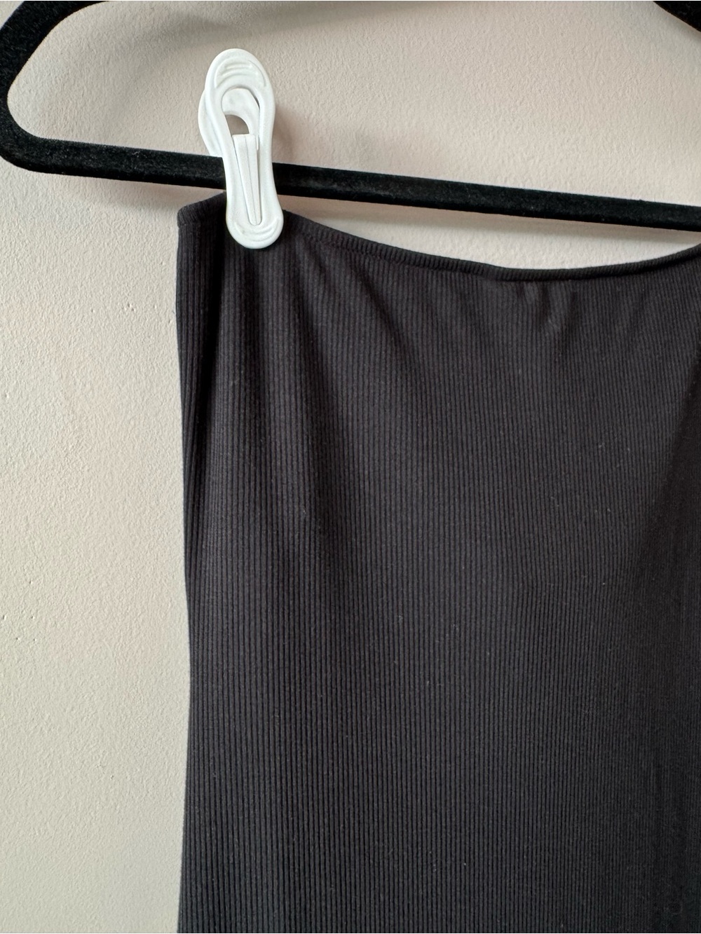 Skims Women’s Black Strapless Ribbed Maxi Fits Everybody Tube Dress Size Small - Picture 5 of 9